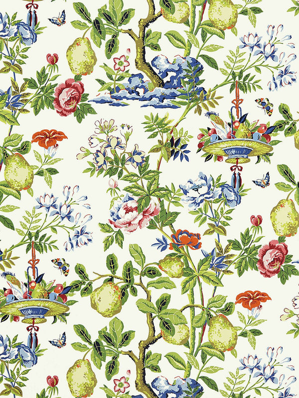 Shantung Garden Wallpaper, Bloom - BlueJay Avenue