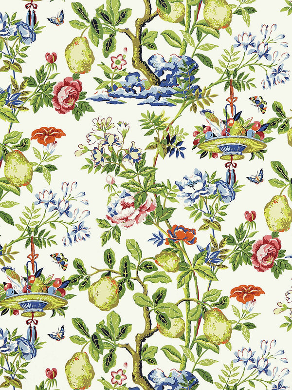 Shantung Garden Wallpaper, Bloom - BlueJay Avenue