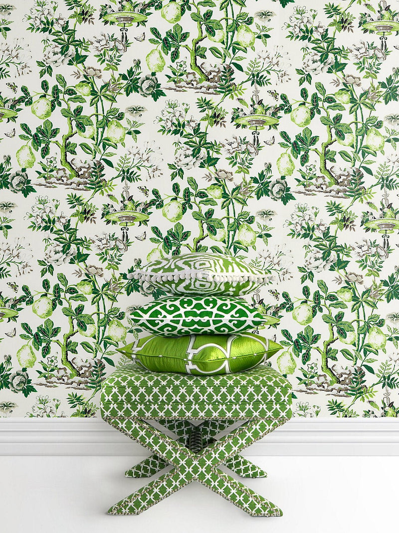 Shantung Garden Wallpaper, Verdance - BlueJay Avenue