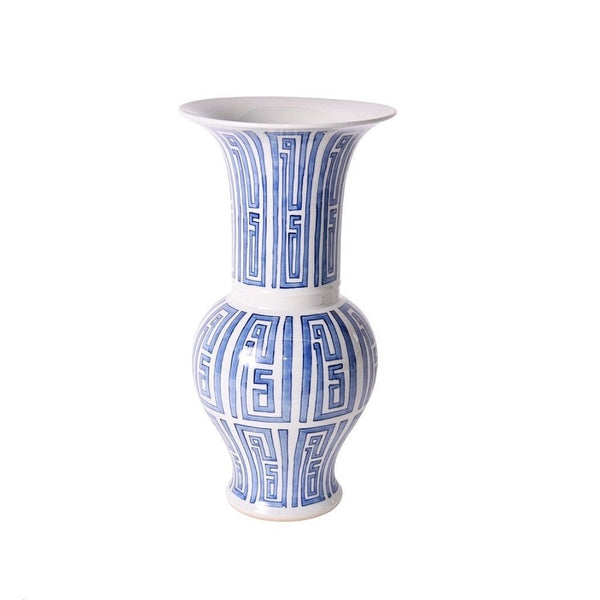 Siam Symbol Baluster Vase - BlueJay Avenue
