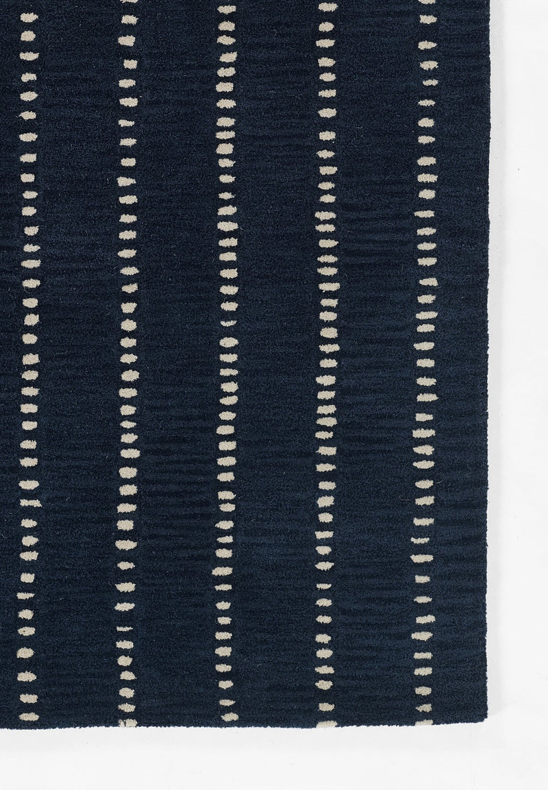 Simba Wool Rug, Navy - BlueJay Avenue