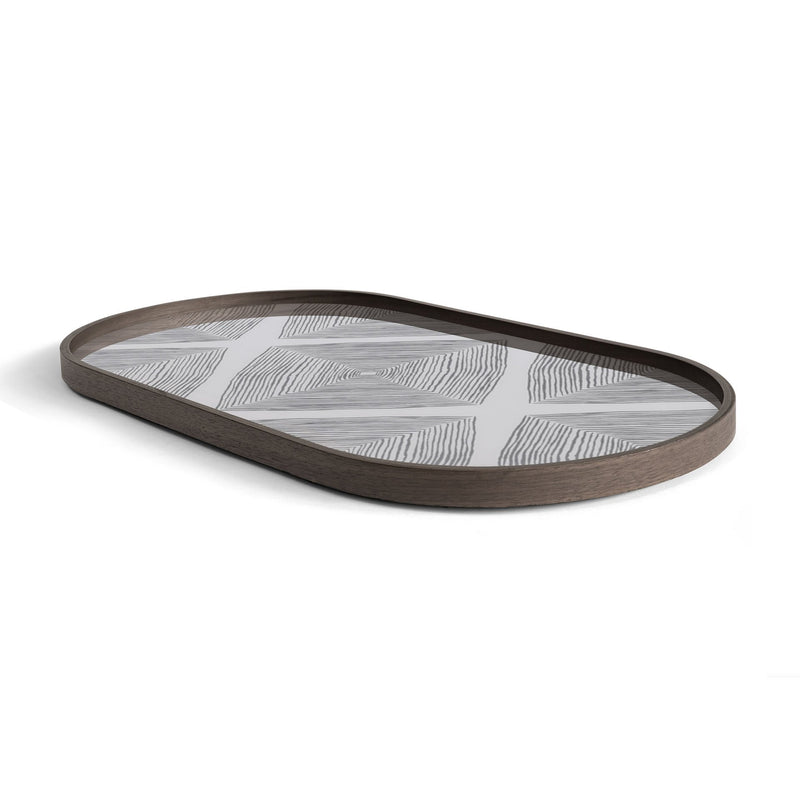 Slate Linear Square Glass Serving tray - BlueJay Avenue