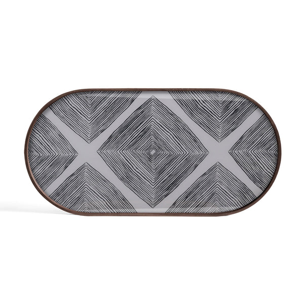Slate Linear Square Glass Serving tray - BlueJay Avenue