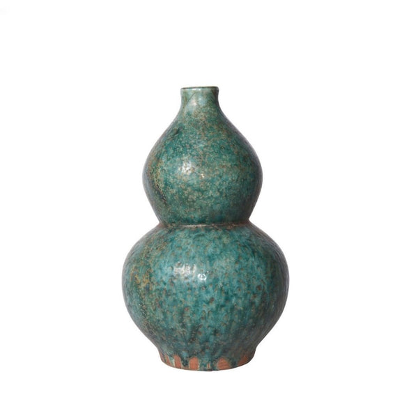 Speckled Green Gourd Vase - BlueJay Avenue
