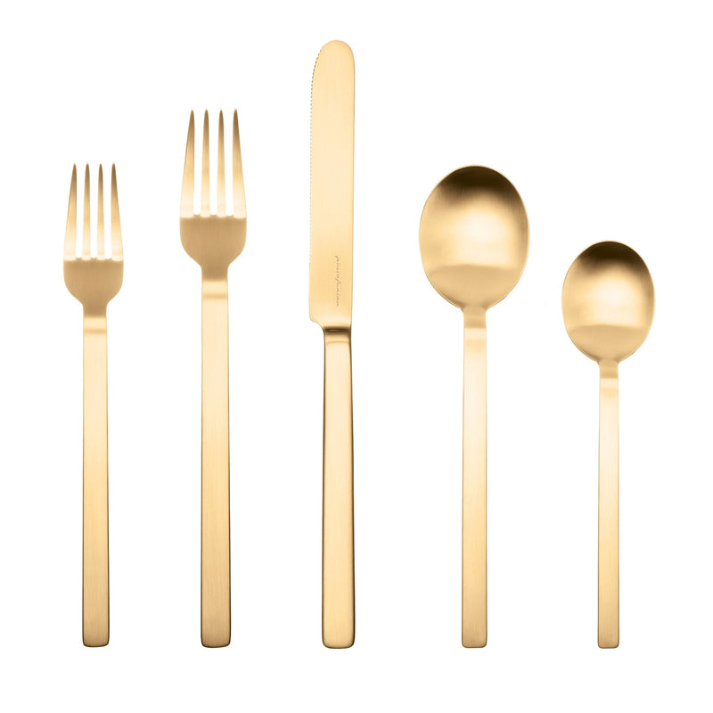 Stile By Pininfarina Flatware Sets, Ice Oro - BlueJay Avenue