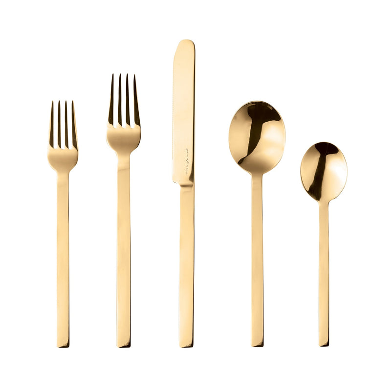 Stile By Pininfarina Flatware Sets, Oro - BlueJay Avenue