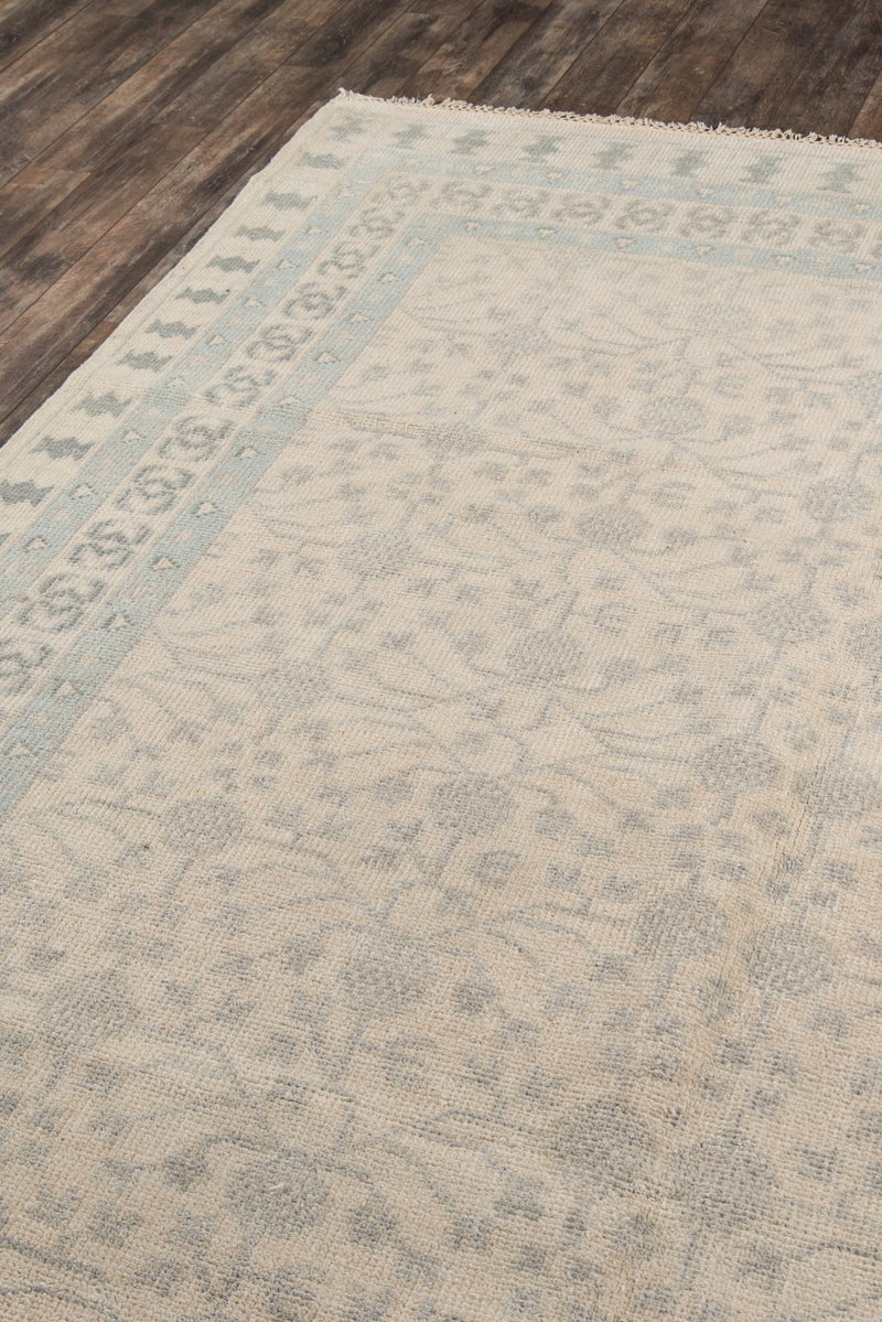 Sudbury Hand Knotted Wool Area Rug, Ivory - BlueJay Avenue