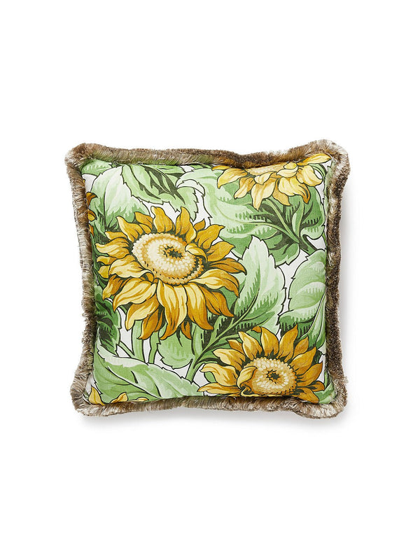 Sunflower Print Pillow, Harvest - BlueJay Avenue
