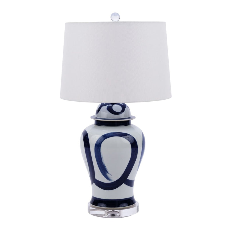 Swirl Brushstroke Table Lamp - BlueJay Avenue