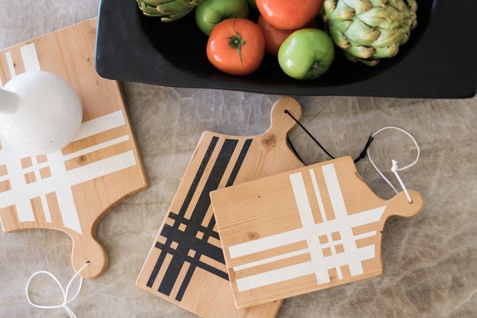 Tartan Serving Board, Set Of 3 - BlueJay Avenue