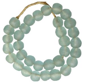 Tau Sea Glass Beads, Aqua Green - BlueJay Avenue