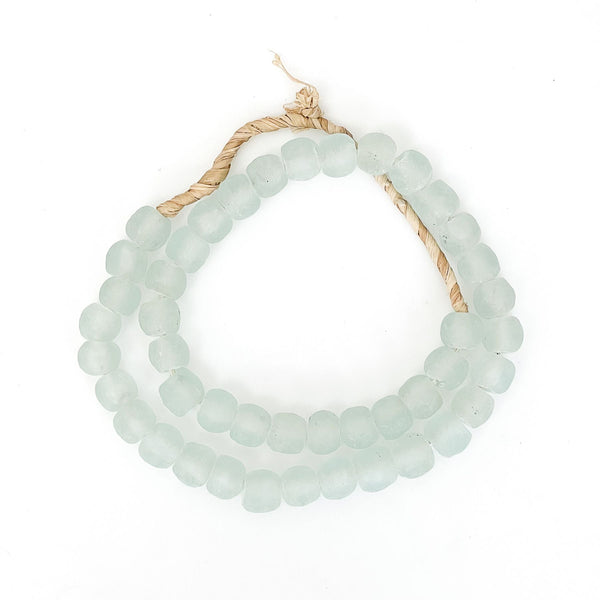 Tessa Mini Sea Glass Beads, Aqua Green - BlueJay Avenue
