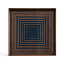 Verona Square Glass Tray, Ink - BlueJay Avenue