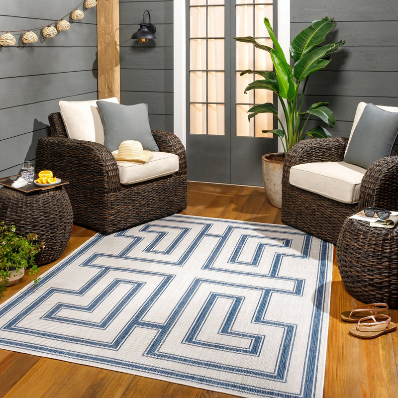 Weston Outdoor Rug, Gray - BlueJay Avenue