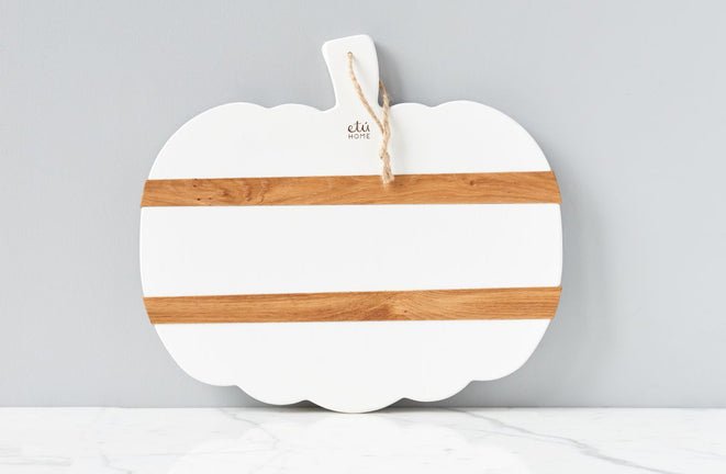 White Mod Pumpkin Charcuterie Board - BlueJay Avenue