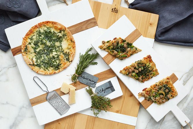 White Rectangle Mod Charcuterie Board, Small - BlueJay Avenue