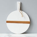 White Round Mod Charcuterie Board, Small - BlueJay Avenue
