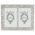 Windsor 4" x 6" Double Photo Frame, Silver - BlueJay Avenue