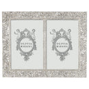 Windsor 4" x 6" Double Photo Frame, Silver - BlueJay Avenue