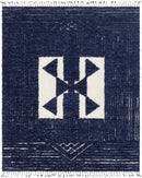 Winsor Navy & Cream Hand Knotted Rug - BlueJay Avenue