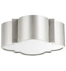 Wyatt Flush Mount, Nickel - BlueJay Avenue