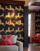 Zebras Wallpaper, Black - BlueJay Avenue